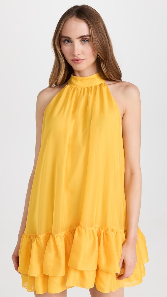 

Платье мини alice + olivia Erna, золотой