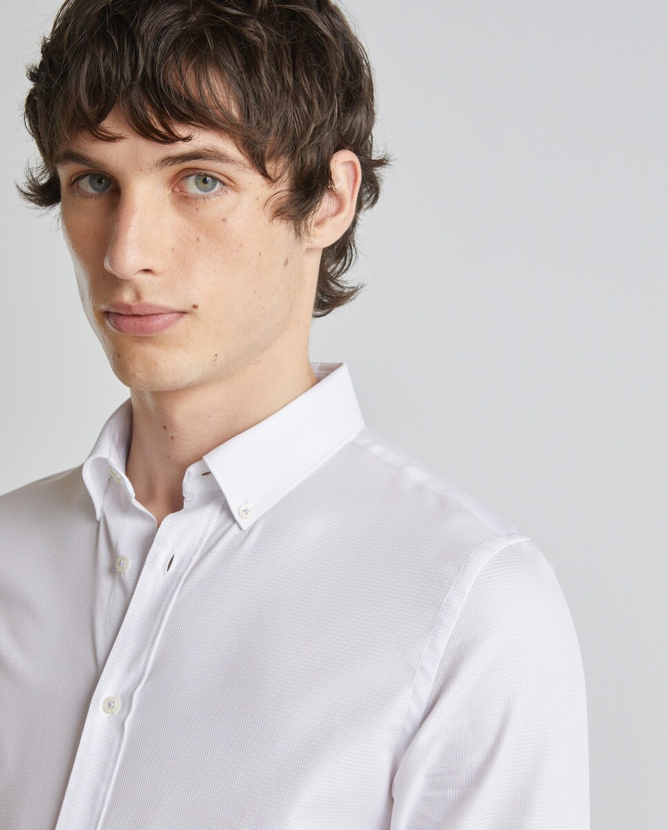 

Мужская рубашка с воротником на пуговицах Easy Wear, белый