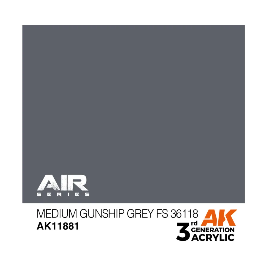 

Средний боевой корабль Серый FS 36118, 3rd Gen Acrylic - Air