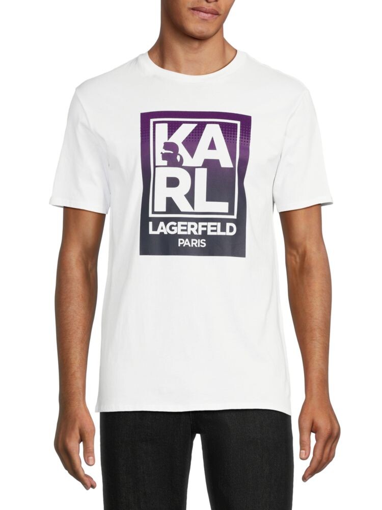 

футболка с логотипом Karl Lagerfeld Paris, белый