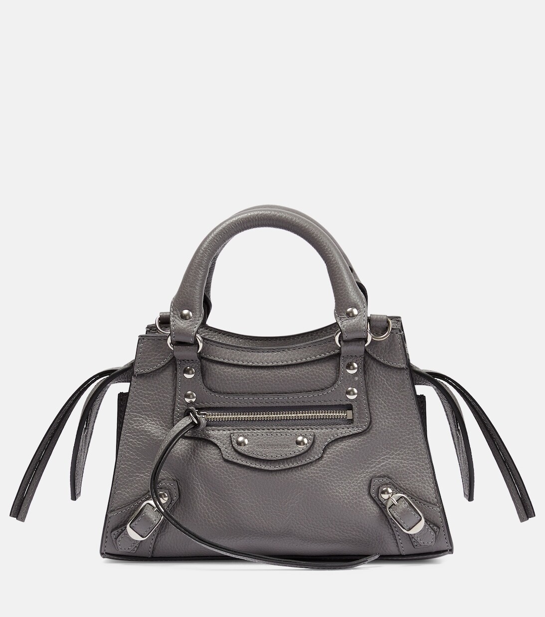 

Сумка-тоут Neo Classic Mini из кожи Balenciaga, серый