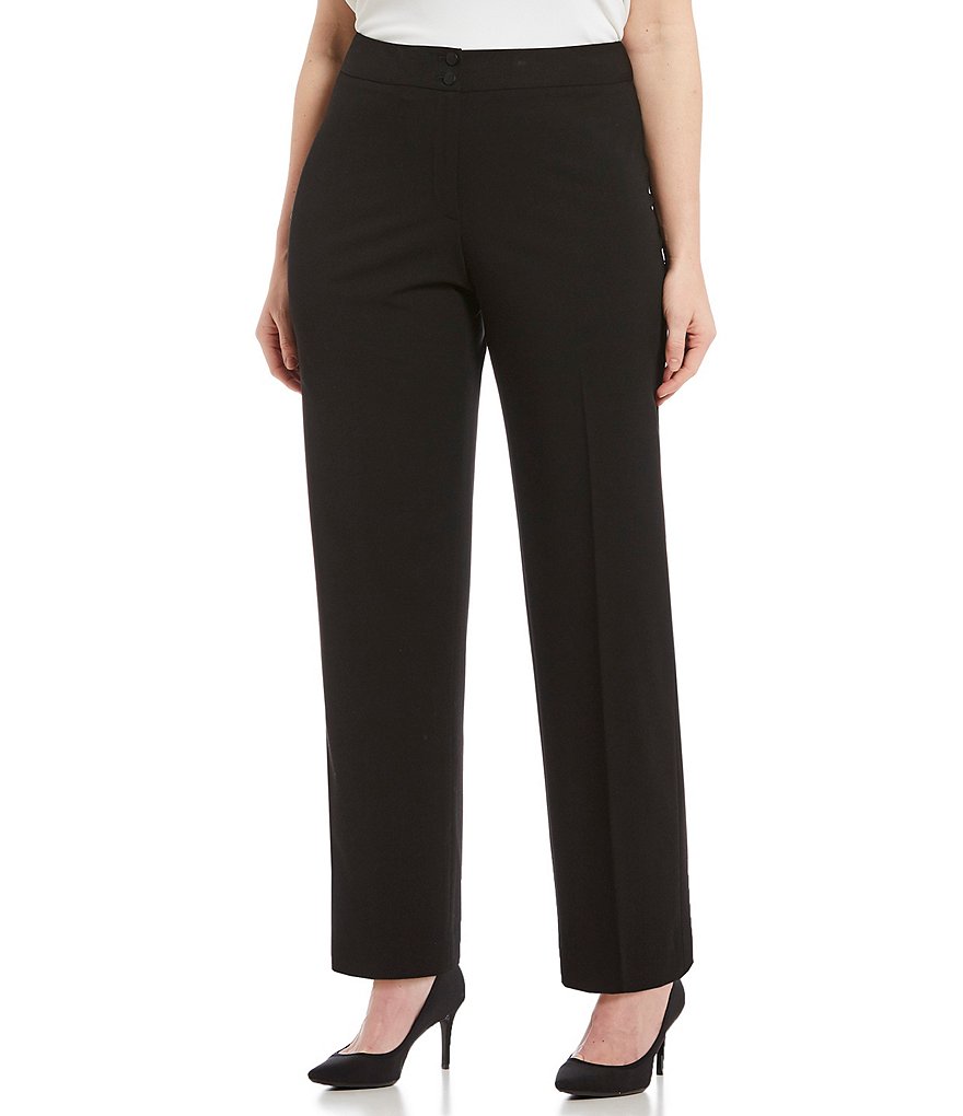 Calvin Klein Классические брюки прямого кроя больших размеров больших размеров, черный