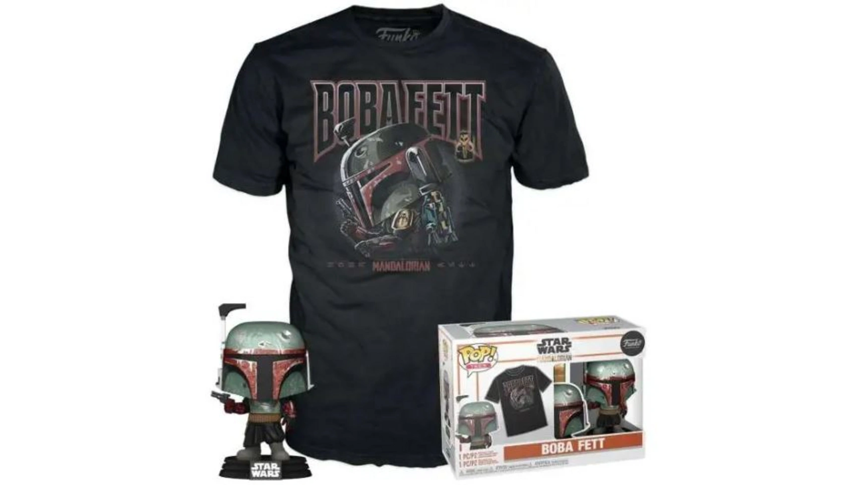

Funko - Pop! Звездные войны фигурка Бобы Фетта + футболка размера L