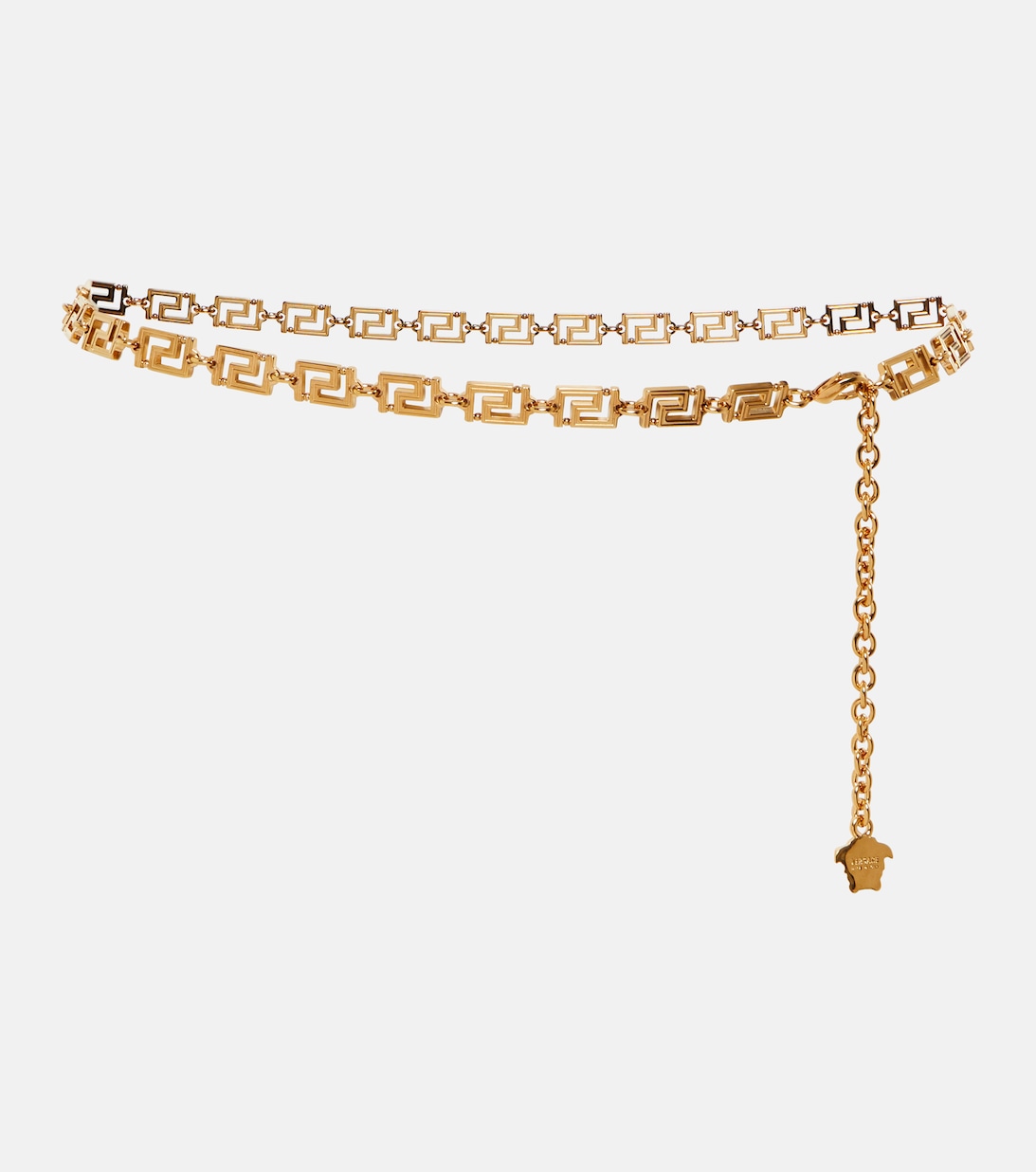 цена Ремень с цепочкой Greca Goddess Versace, золотой