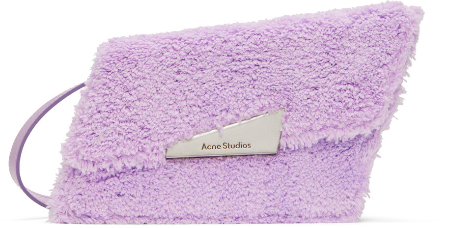 

Фиолетовая сумка с микроискажением, сиреневая Acne Studios