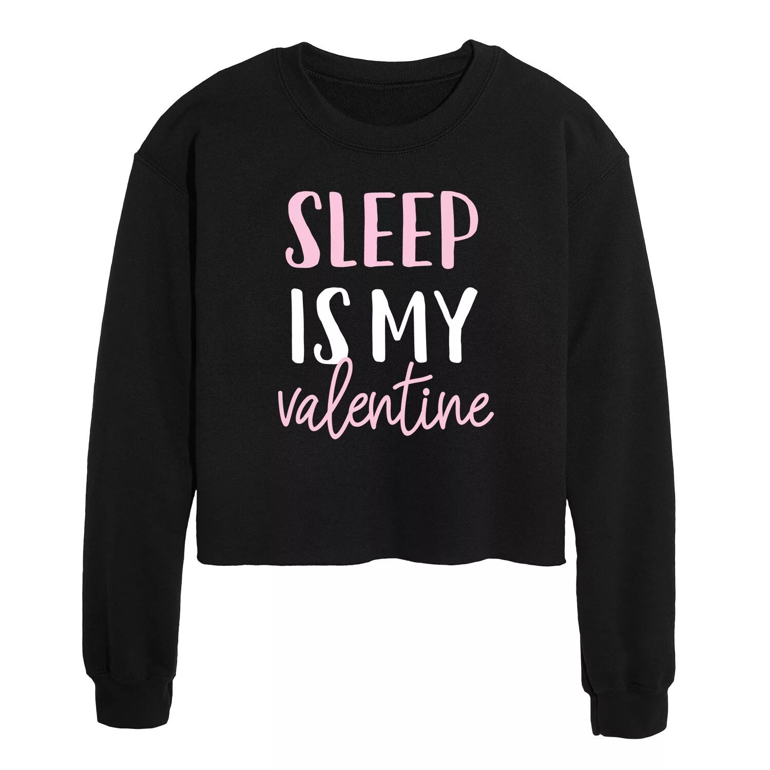 

Укороченный свитшот Juniors' Sleep is My Valentine Licensed Character, Черный
