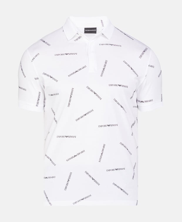 

Рубашка поло Emporio Armani, белый