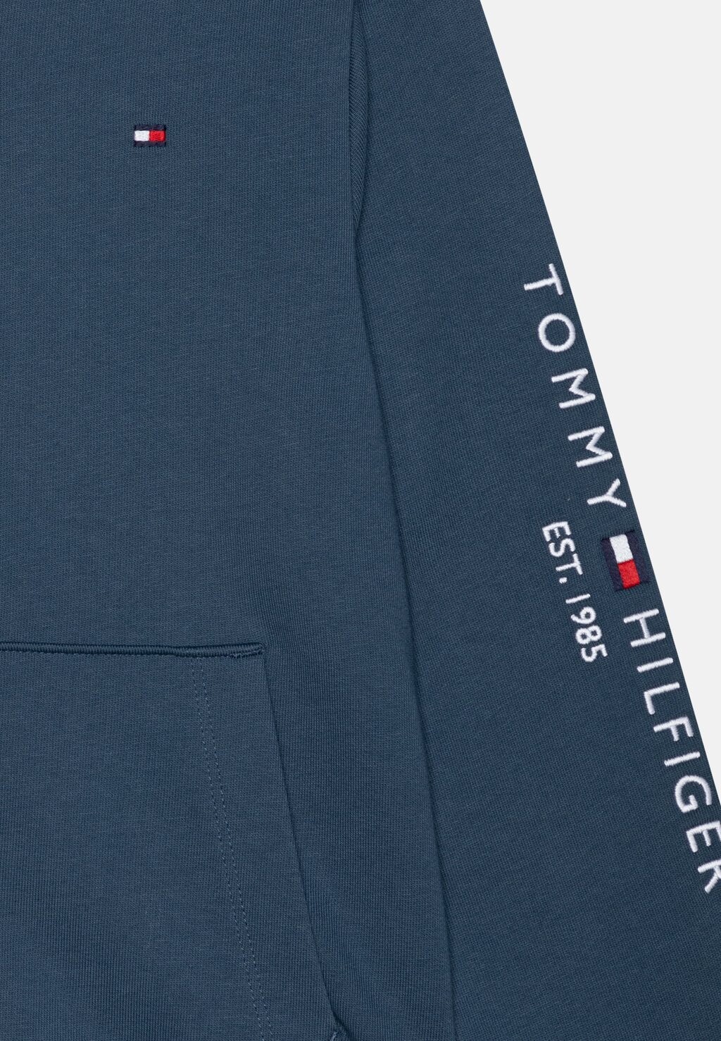 

Свитер на молнии Tommy Hilfiger, синий Essential Zipthrough Hoodie Unisex