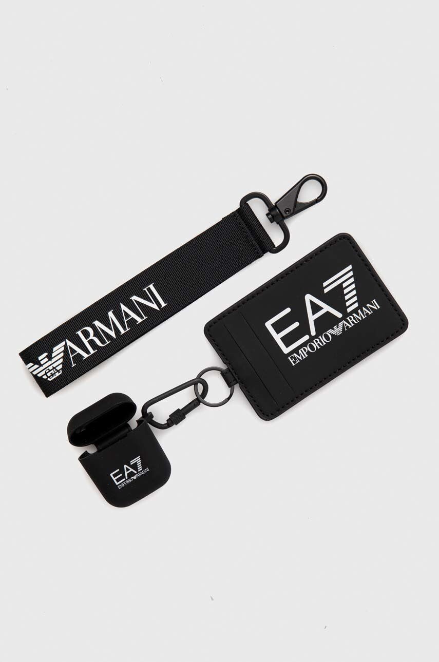 

EA7 Чехол для кредитной карты Emporio Armani + чехол для наушников Ea7 Emporio Armani, черный