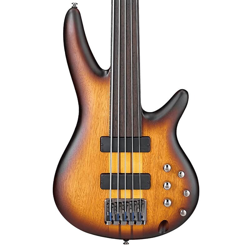 

Басс гитара Ibanez Bass Workshop SRF705 SR Portamento 5-String Fretless Bass - Brown Burst Flat