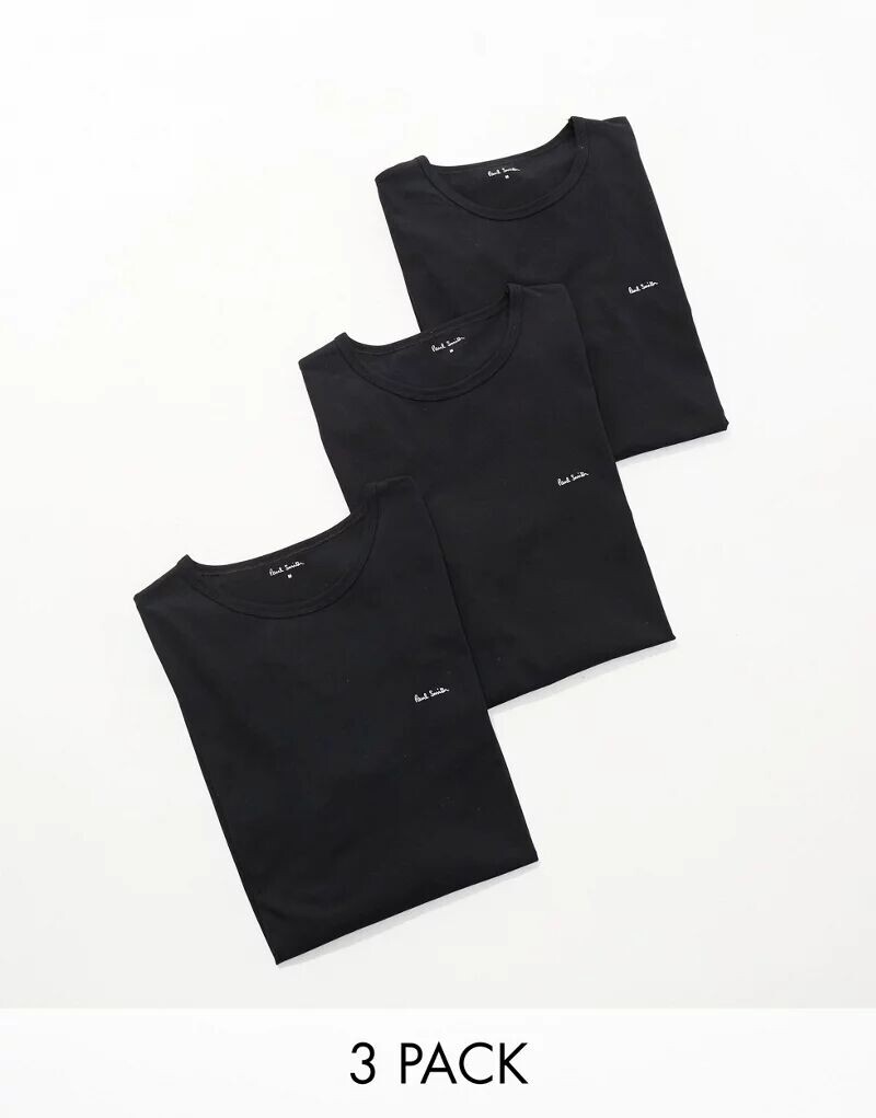 

Набор из трех черных футболок для отдыха с логотипом Paul Smith PS Paul Smith