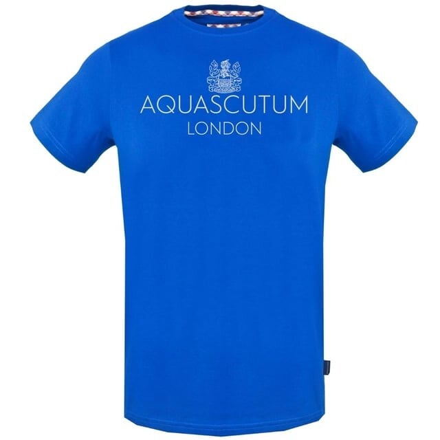 

Футболка с ярким логотипом London Aquascutum, синий