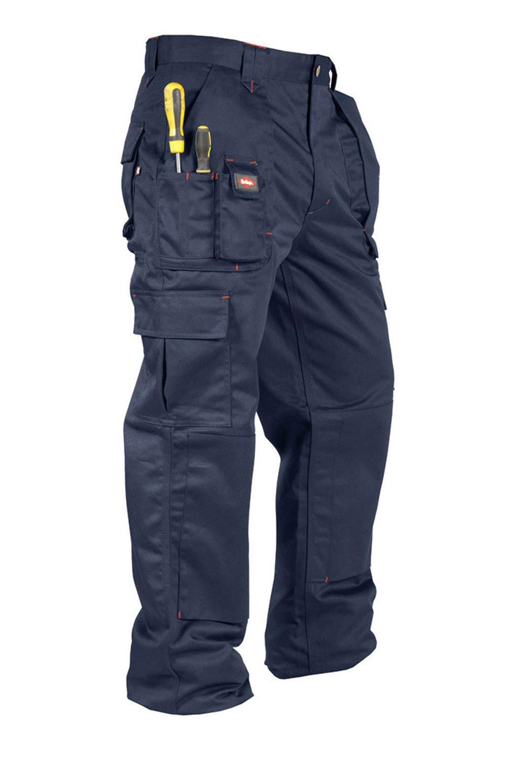 Брюки с несколькими карманами Lee Cooper Workwear, темно-синий карго lee размер 32 черный