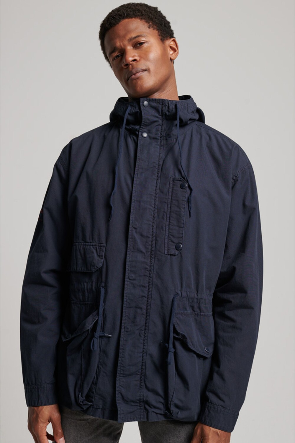 

Куртка с капюшоном Superdry, синий