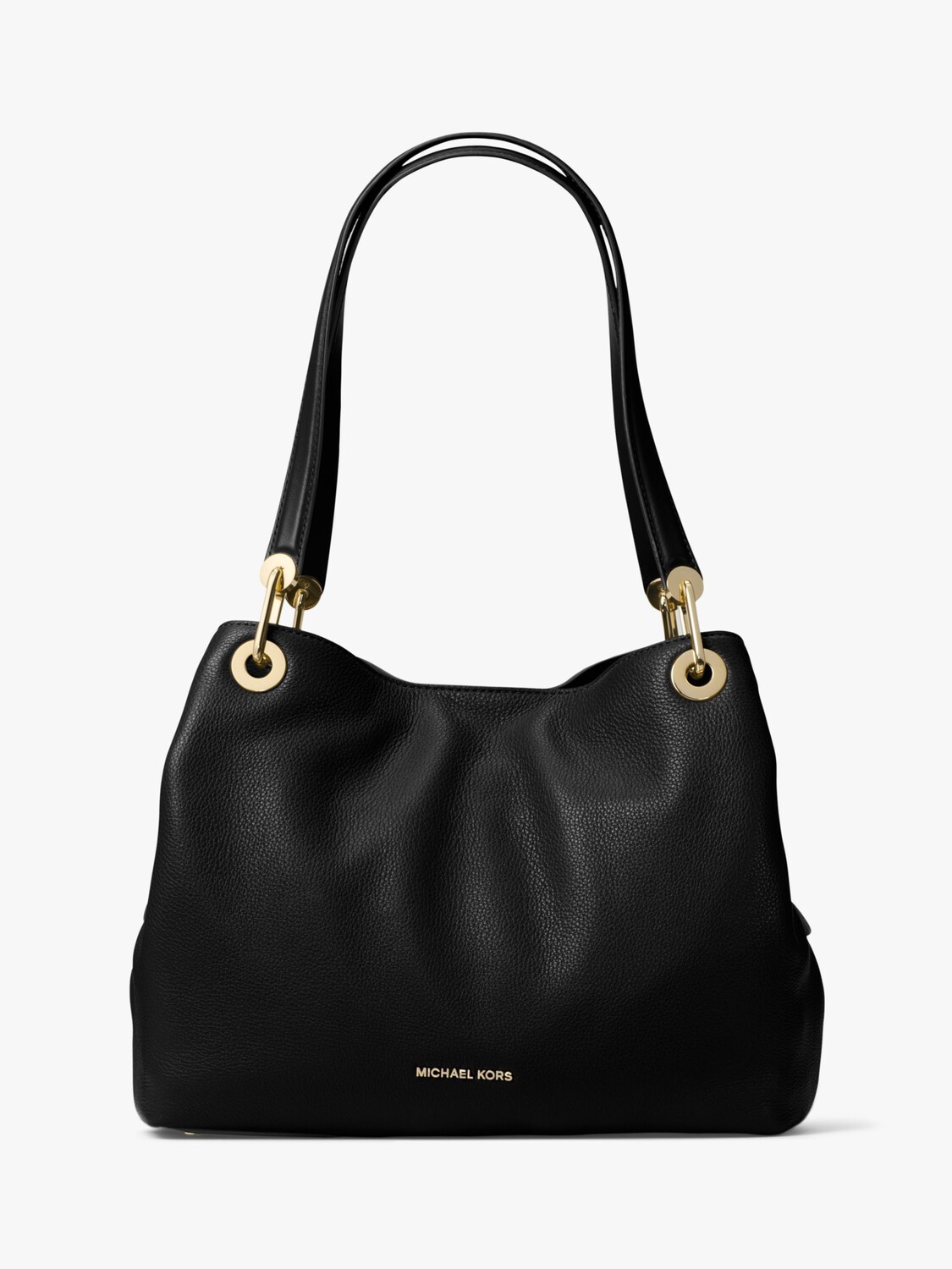 

Большая кожаная сумка через плечо MICHAEL Michael Kors Raven, черная