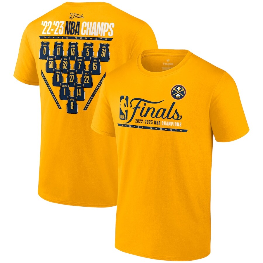 

Футболка с коротким рукавом Fanatics Branded Denver Nuggets, золотой