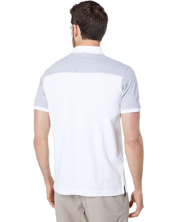 

Рубашка U.S. POLO ASSN. Short Sleeve Color-Block Pique Knit Shirt, белый