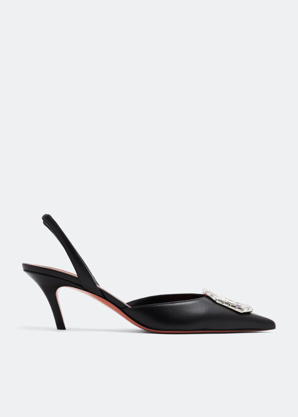 

Туфли Amina Muaddi Camelia Slingback, черный
