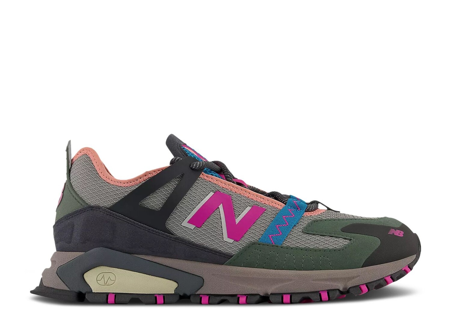 

Кроссовки New Balance X-Racer 'Marblehead Exuberant Pink', серый