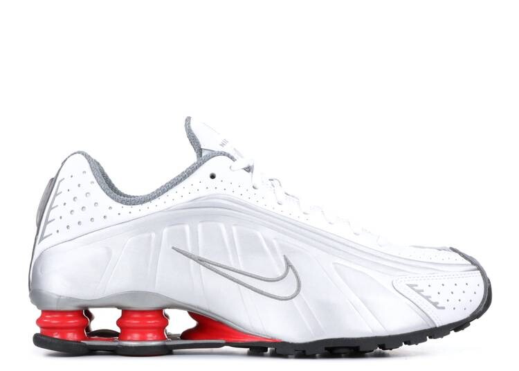 

Кроссовки Nike SHOX R4 RETRO 'COMET RED' 2019, белый, Белый;серый