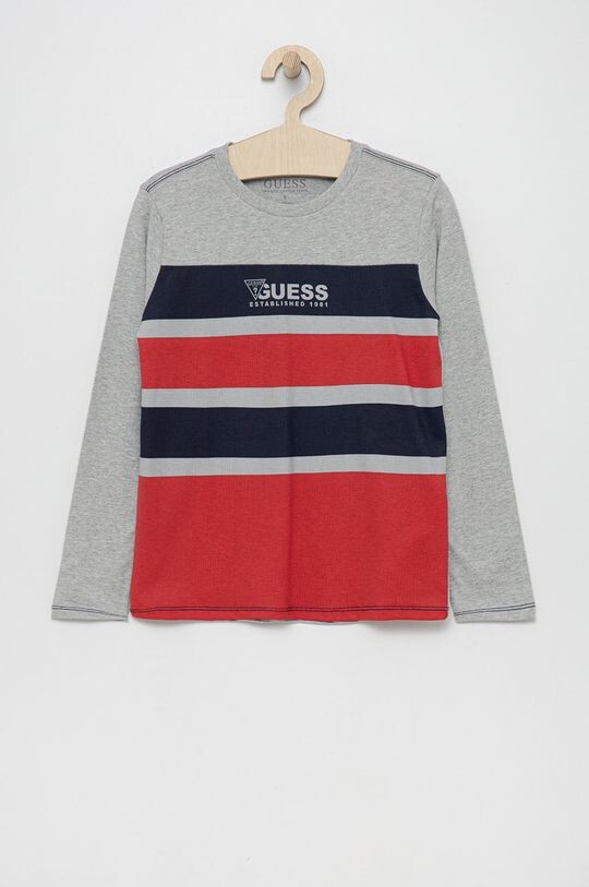 

Хлопковая рубашка с длинными рукавами для мальчиков и девочек Guess, красный