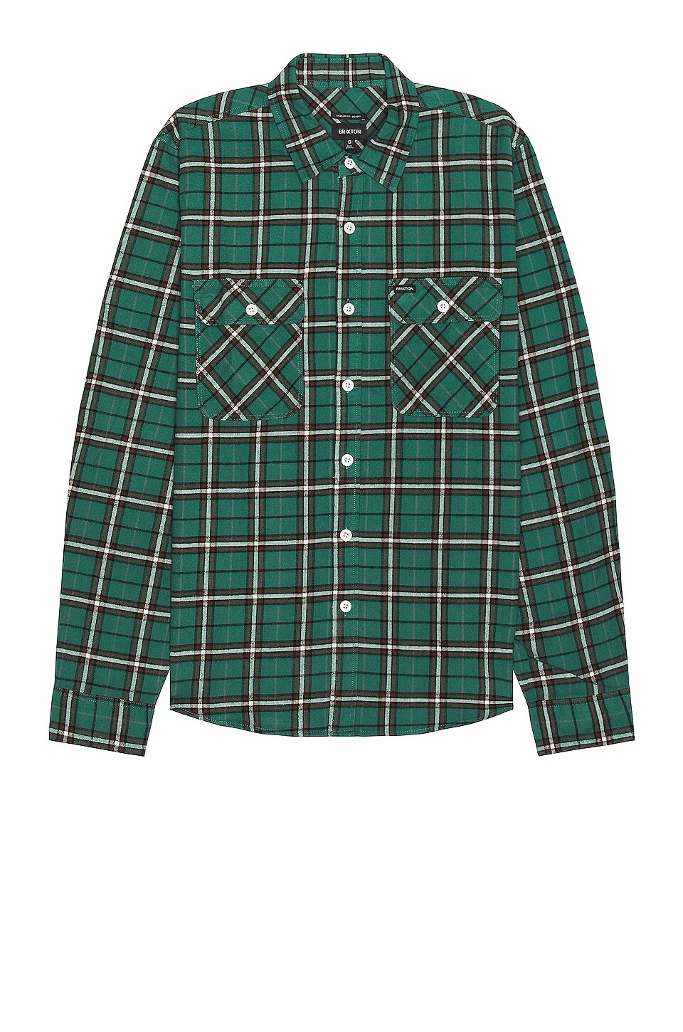 

Рубашка Brixton Bowery Summer Weight Flannel, цвет OFF WHITE/DARK EARTH