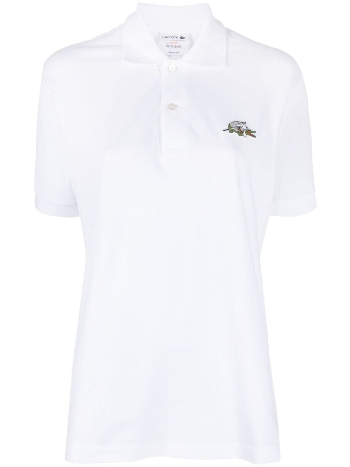 

Lacoste рубашка поло с нашивкой-логотипом, белый