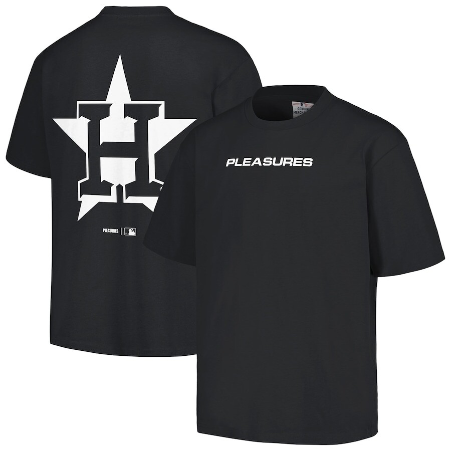 

Футболка с коротким рукавом PLEASURES Houston Astros, черный