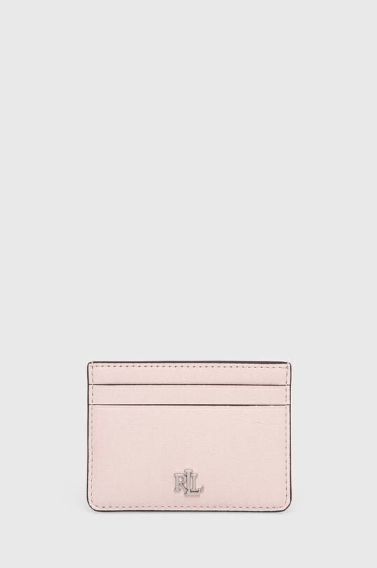 

Кожаный футляр для карт Lauren Ralph Lauren, розовый