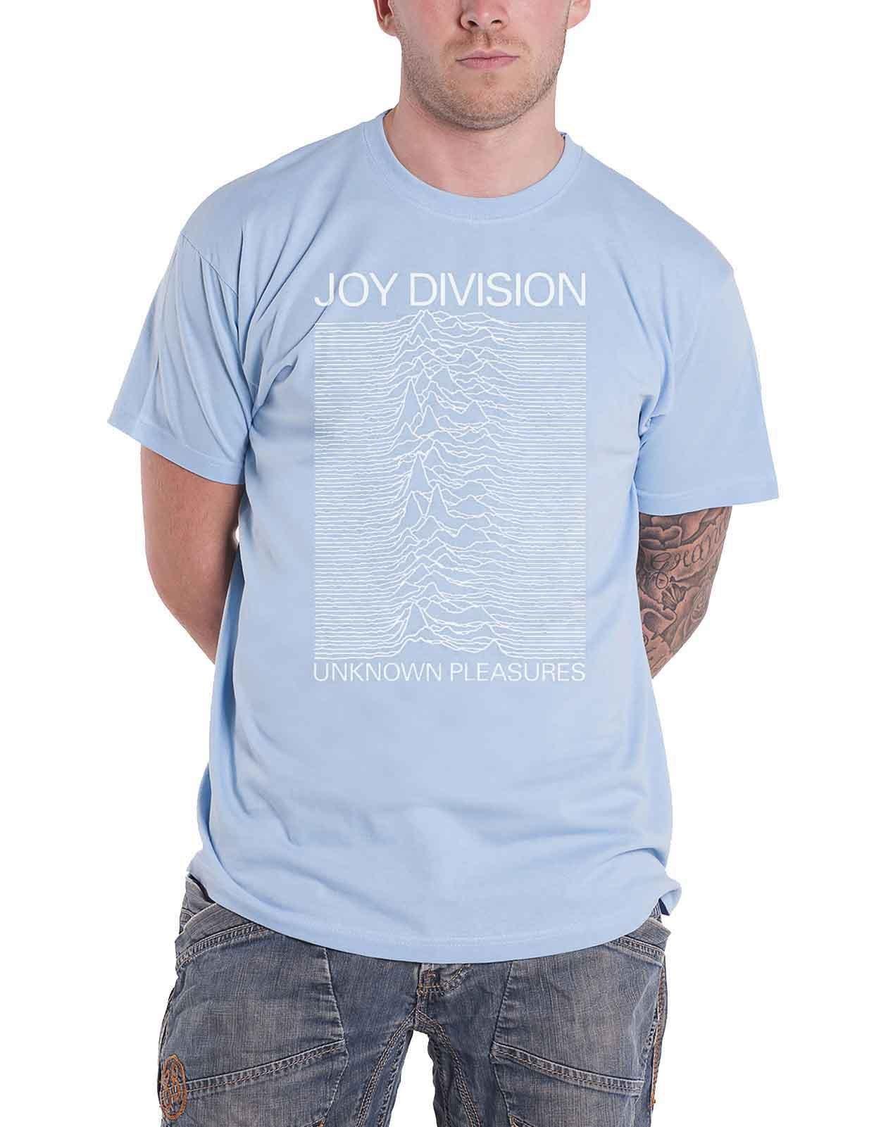 цена Бело-синяя футболка Unknown Pleasures Joy Division, синий
