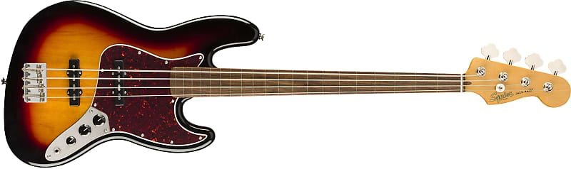 

Басс гитара Fender Squier Classic Vibe '60s 4-String Fretless Jazz Bass, 3-Tone Sunburst