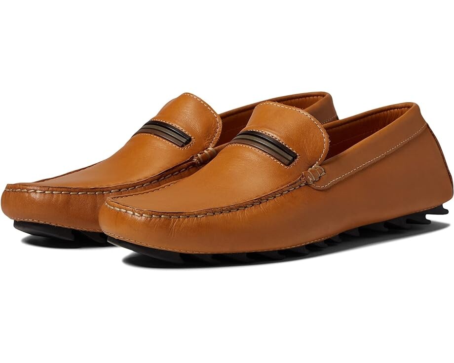 

Лоферы Massimo Matteo Leather Strap Driver, цвет Desert