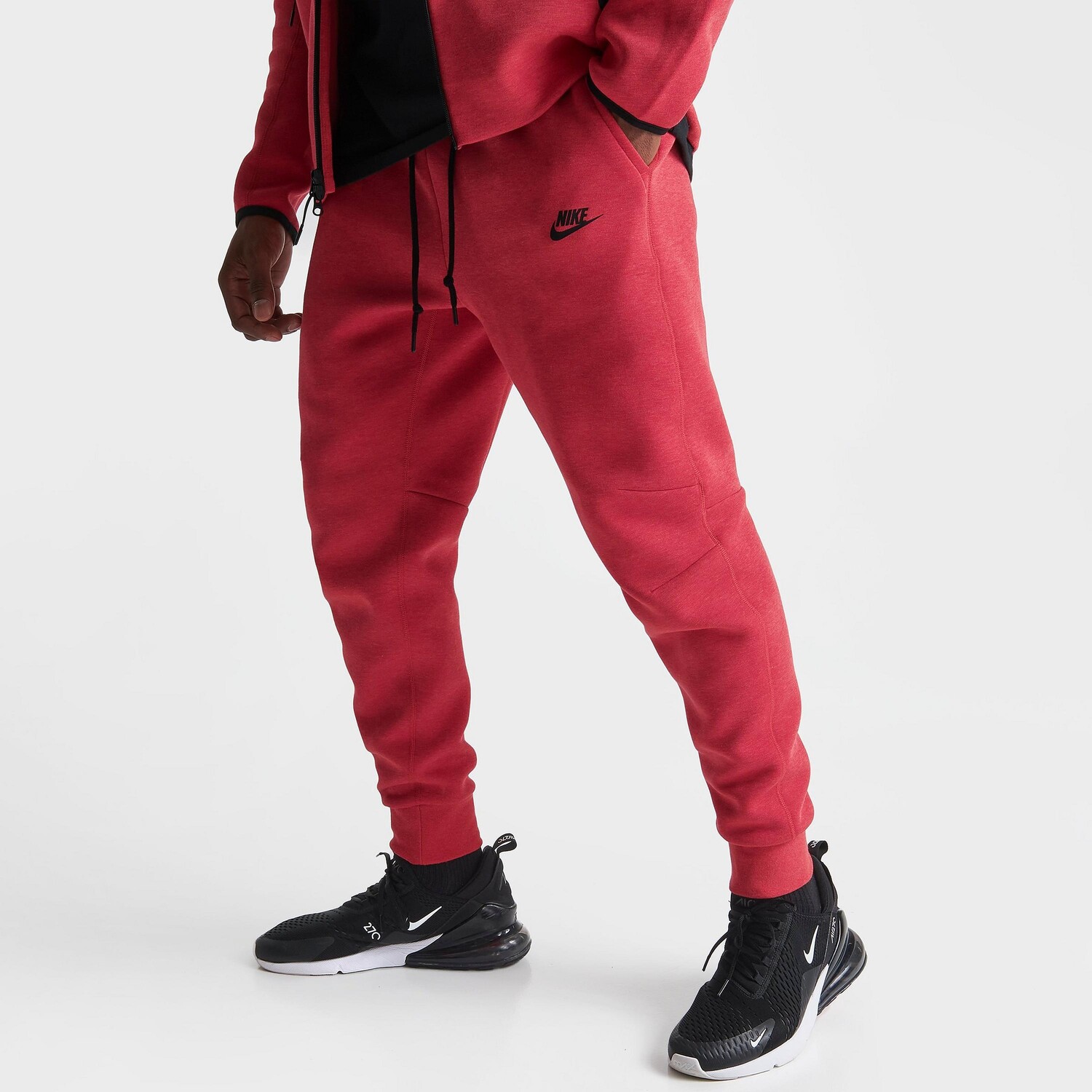 

Мужские брюки для бега из флиса Nike Sportswear Tech, красный