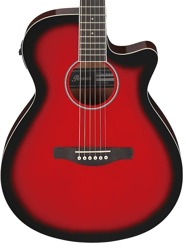

Акустическая гитара Ibanez AEG7 Acoustic Electric Guitar Right Handed 6 String-TRH : Transparent Red Sunburst High Gloss