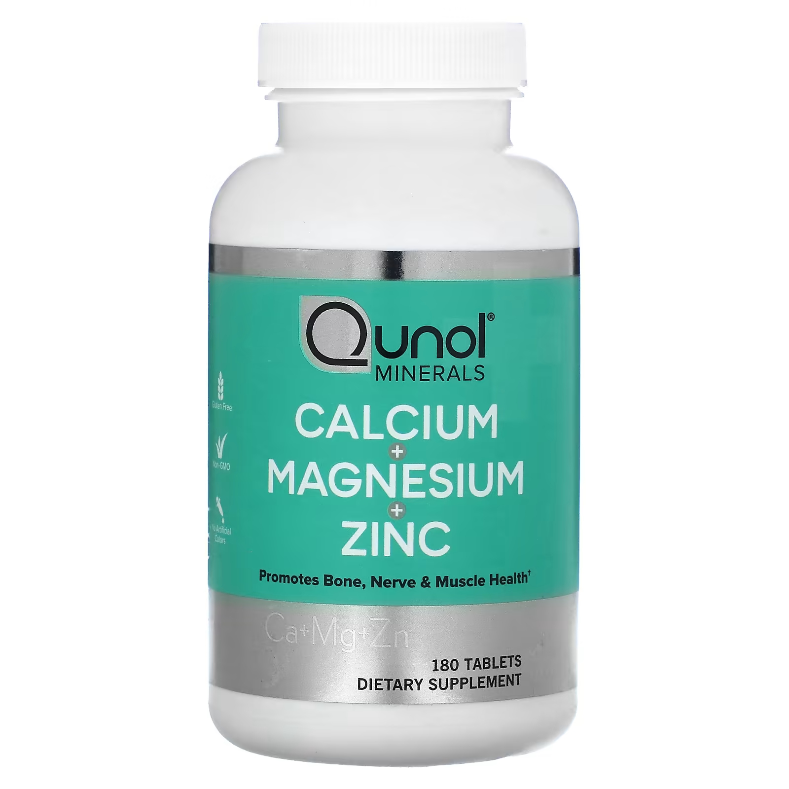 Пищевая добавка Qunol Calcium Magnesium Zinc, 180 таблеток добавка maxler calcium zinc magnesium d3 90 табл