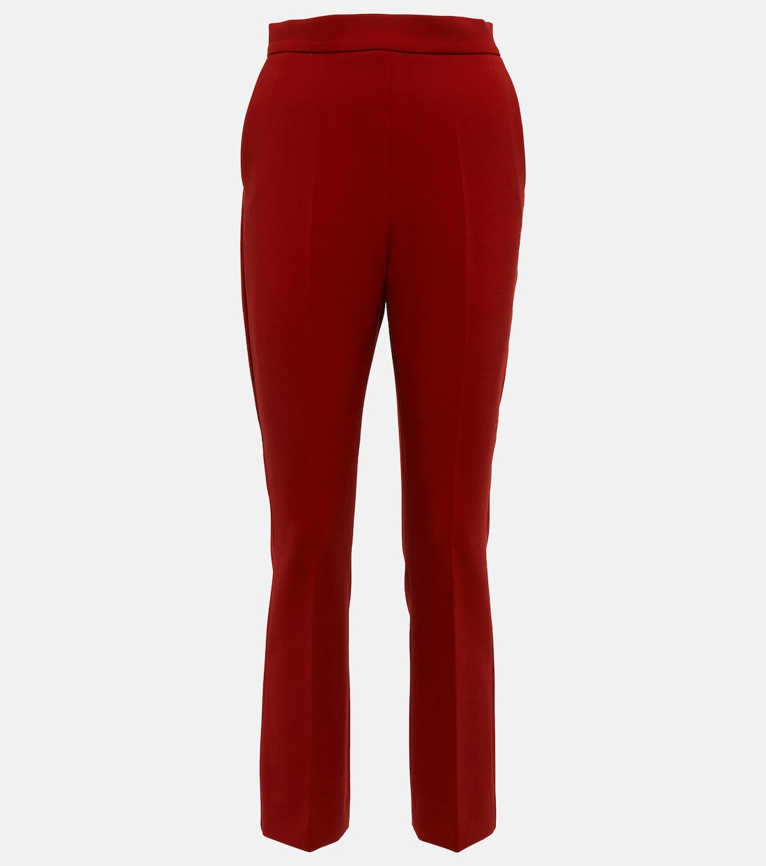 Креповые брюки nepeta из смесовой шерсти Max Mara, красный