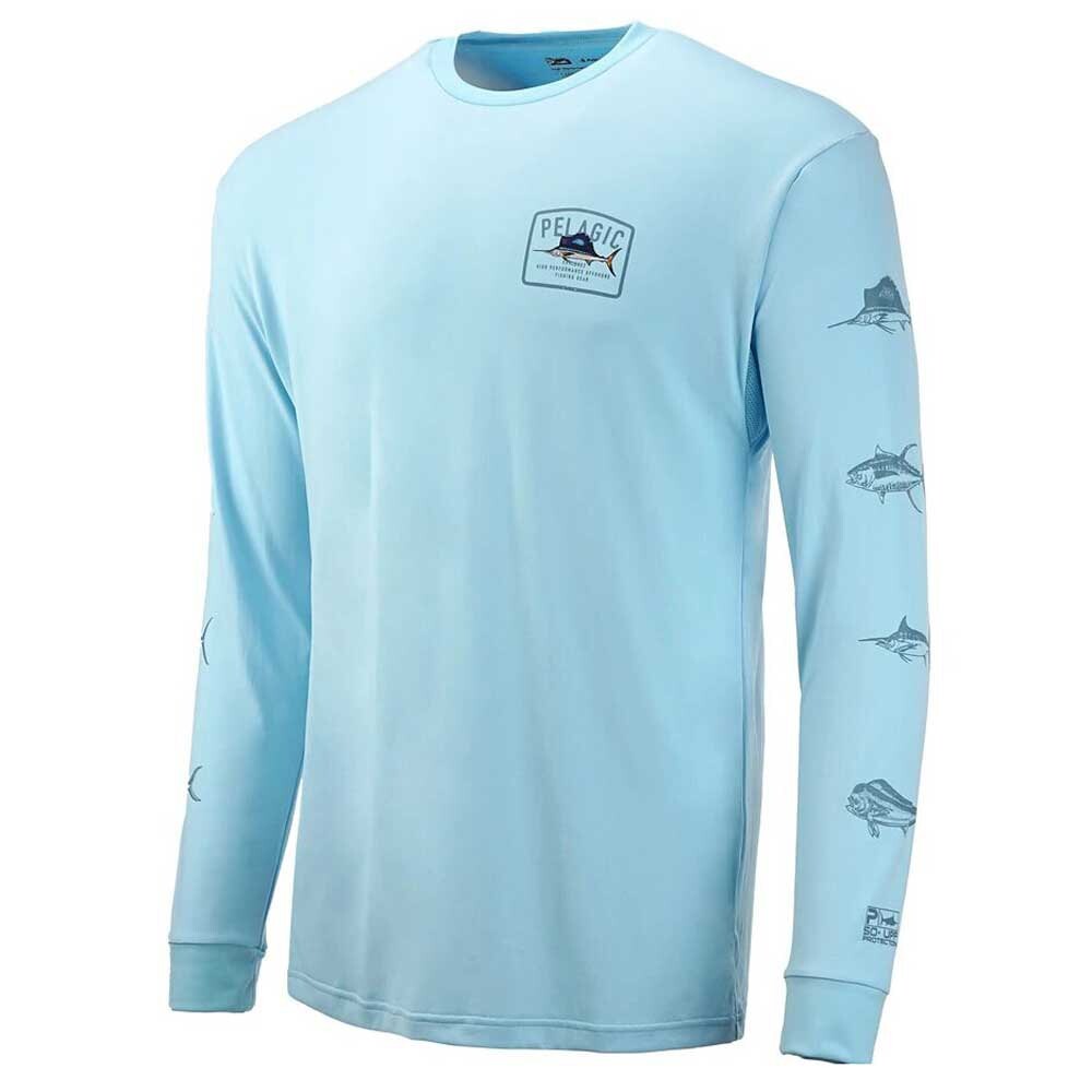

Футболка с длинным рукавом Pelagic Aquatek Game Fish, синий
