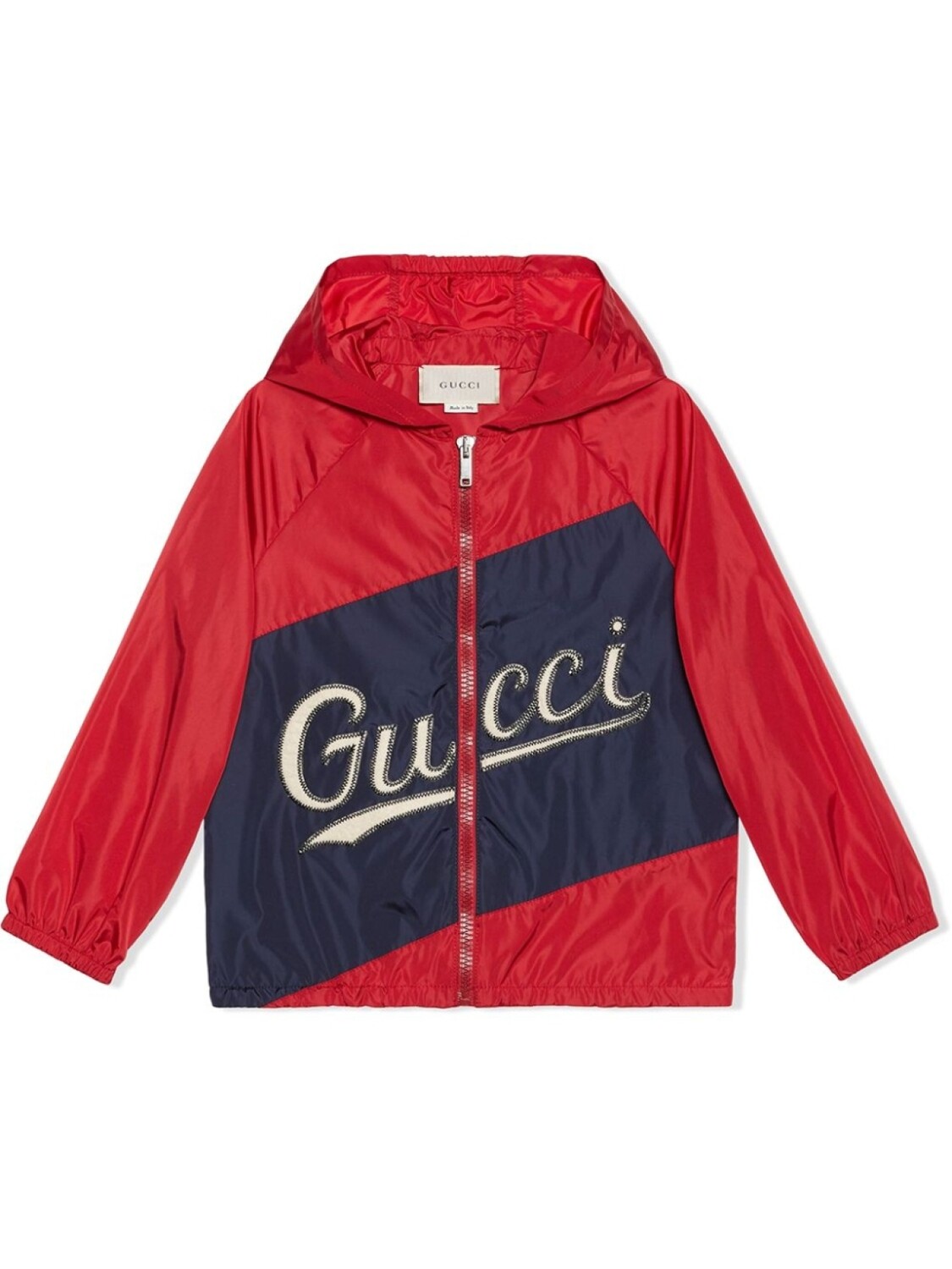 

Gucci Kids куртка с вышитым логотипом, красный