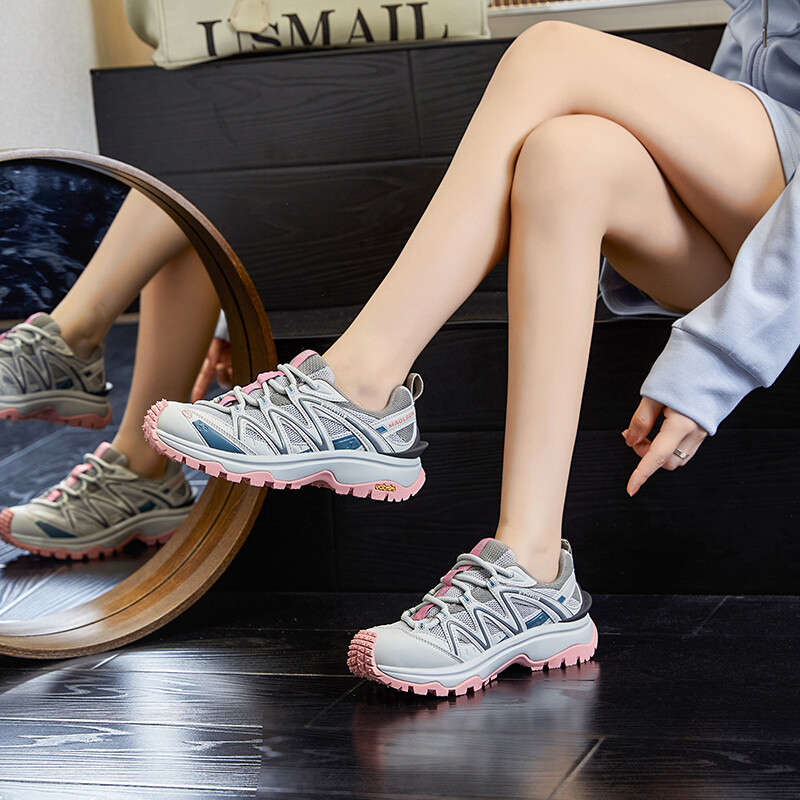 

Кроссовки женские толстые низкие Klammkicks, цвет Apricot
