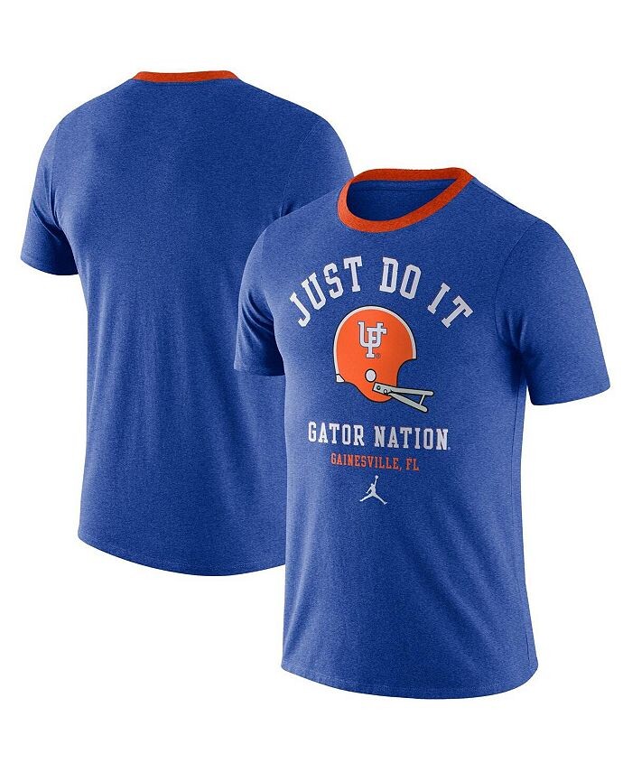 

Мужская футболка Royal Florida Gators Vault Helmet Team Tri-Blend Jordan, синий