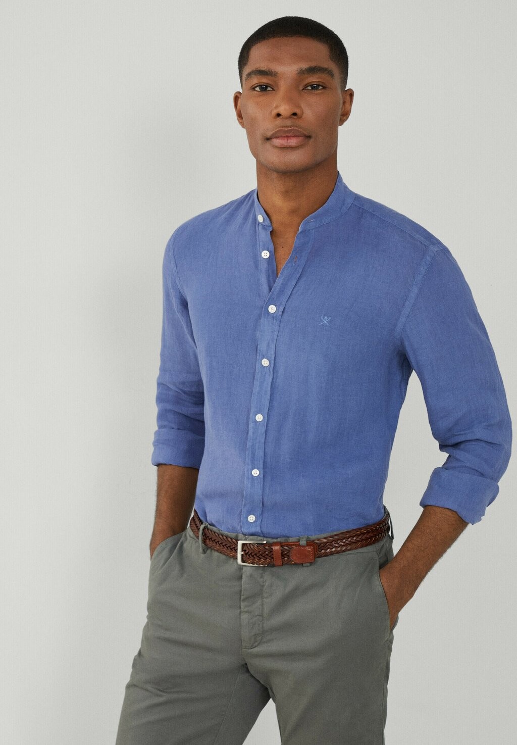 

Рубашка Hackett London, цвет blue