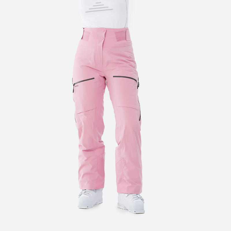 Лыжные брюки женские - FR500 розовый WEDZE, цвет rosa