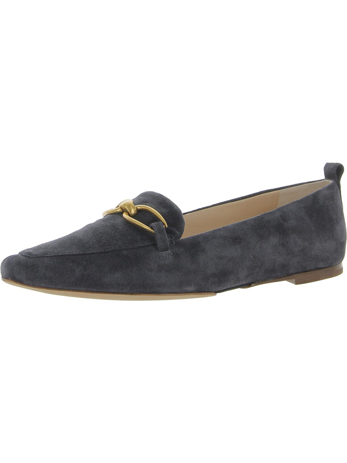 

Женские лоферы Champlain с миндалевидным носком и цепочкой Veronica Beard, цвет Eclipse Suede