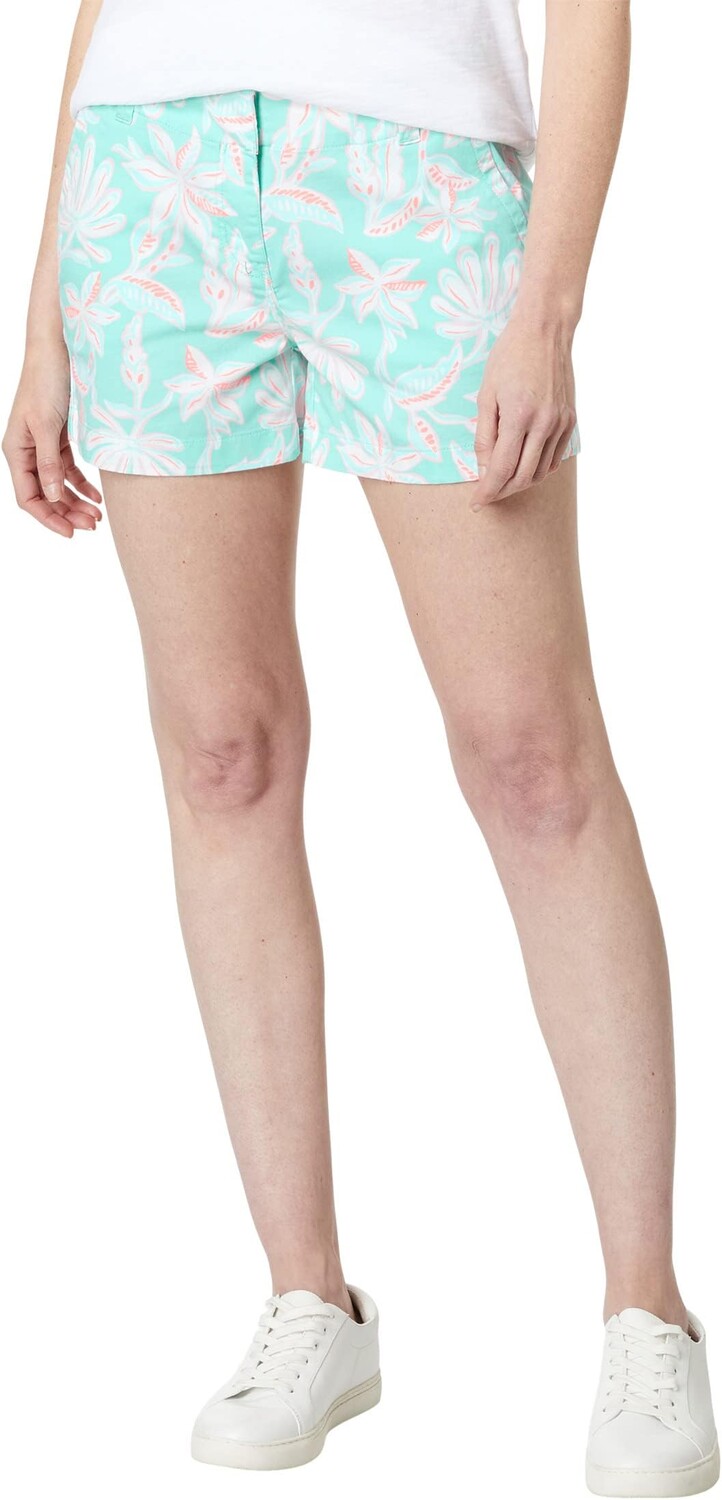 

Повседневные шорты с принтом 3,5 дюйма Vineyard Vines, цвет Cay Floral/Island