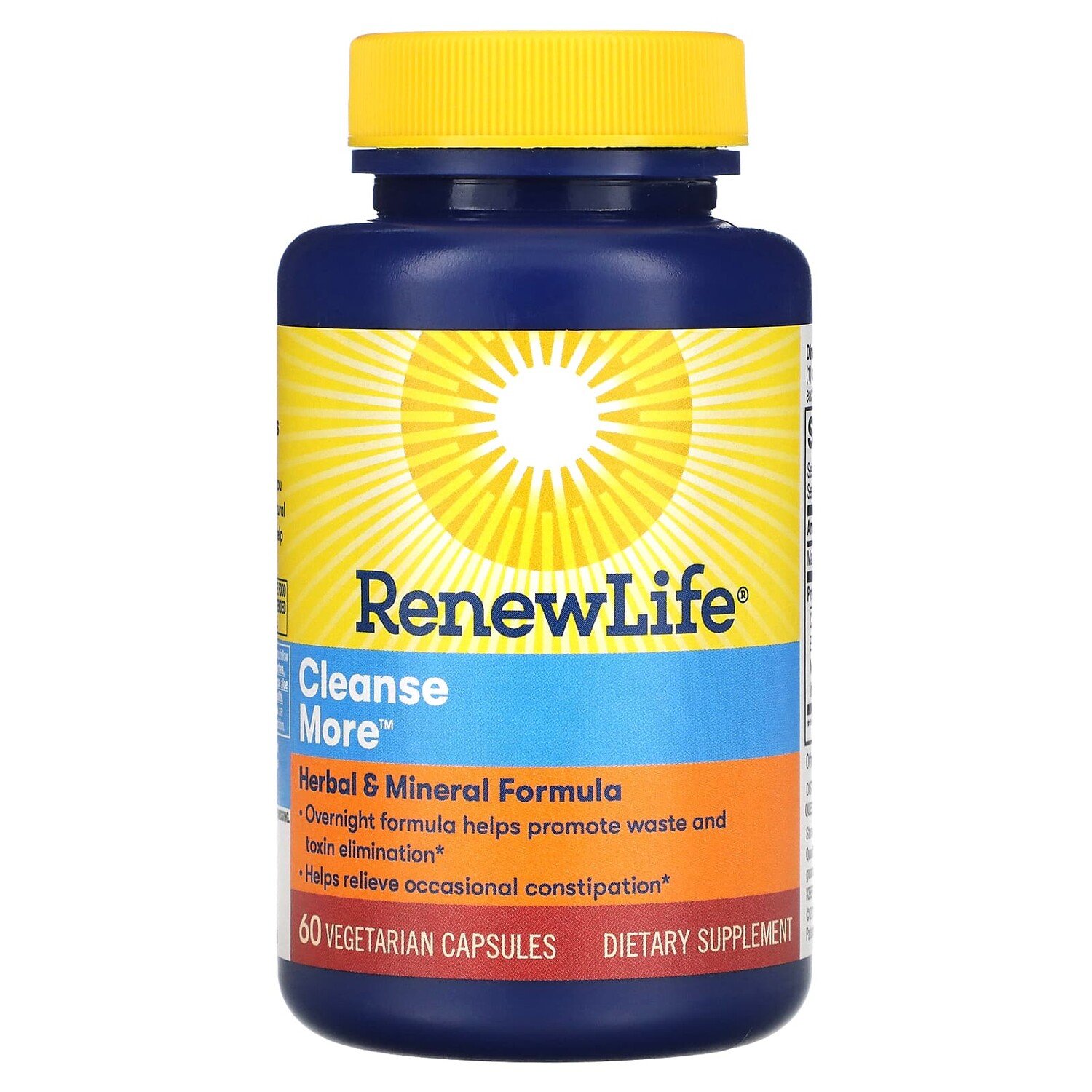 

Cleanse More, 60 растительных капсул, Renew Life