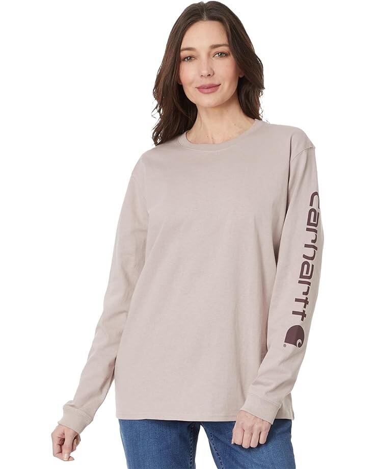 

Футболка Carhartt Loose Fit Long Sleeve Graphic, цвет Mink