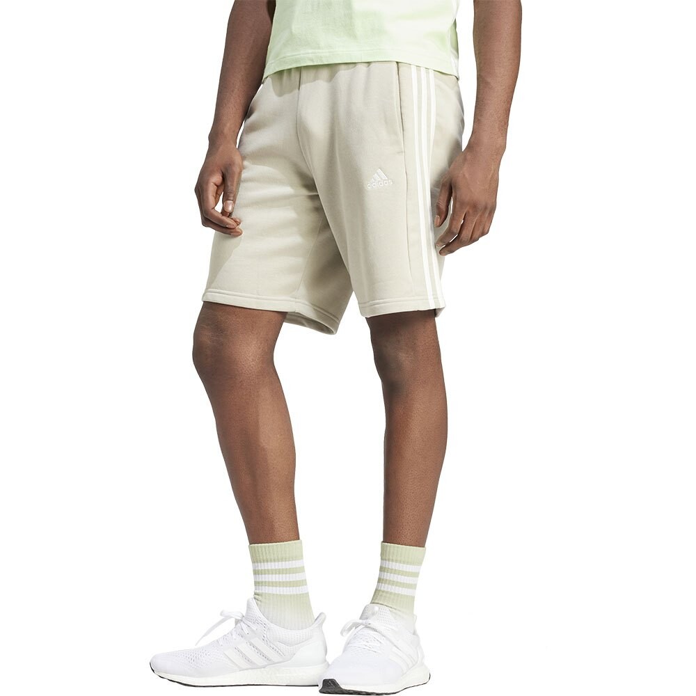 

Шорты adidas Essentials Fleece 3 Stripes, серый