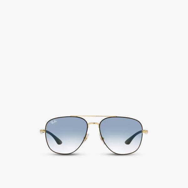 

RB3683 солнцезащитные очки-авиаторы в металлической оправе Ray-Ban, черный