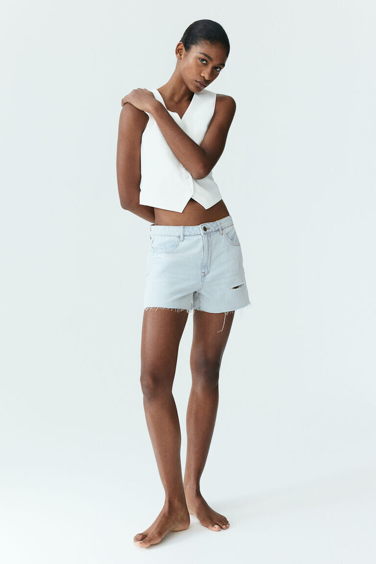 

Джинсовые шорты feather soft H&M, синий