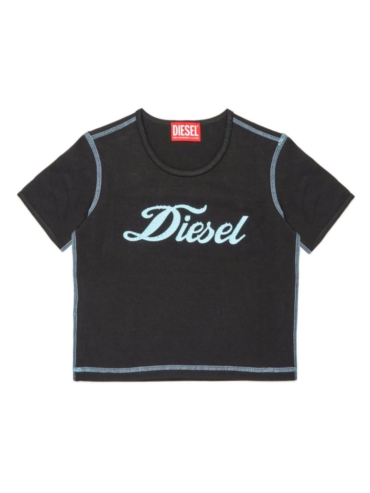 

Diesel Kids футболка из джерси с логотипом, черный